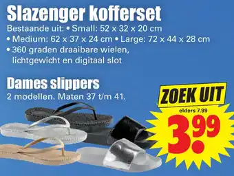 Dirk Slazenger kofferset aanbieding