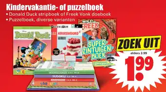 Dirk Kindervakantie- of puzzelboek aanbieding