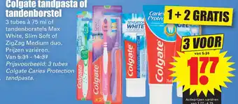 Dirk Colgate tandpasta of tandenborstel aanbieding