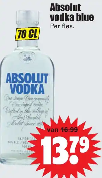 Dirk Absolut VO vodka blue aanbieding