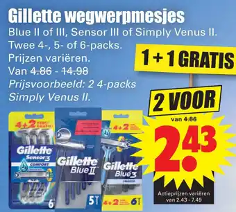 Dirk Gillette wegwerpmesies aanbieding