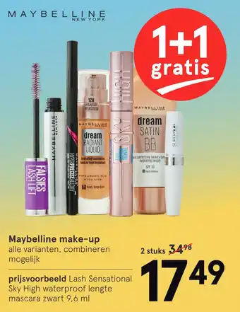 Etos Maybelline make-up aanbieding