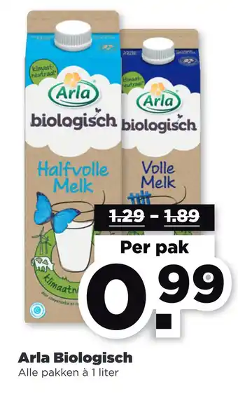 PLUS Arla Biologisch aanbieding