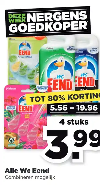 PLUS Alle Wc Eend aanbieding