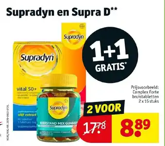 Kruidvat Supradyn complex forte bruistabletten 2x15 stuks aanbieding