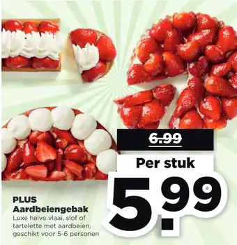 PLUS PLUS Aardbeiengebak aanbieding