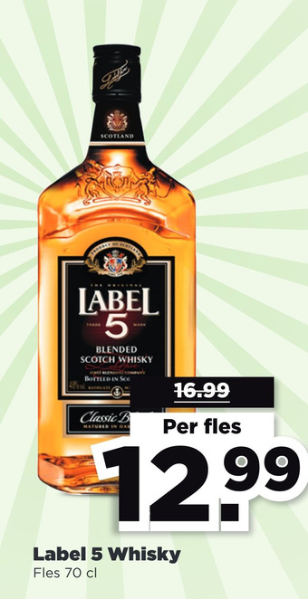 PLUS Label 5 Whisky aanbieding