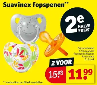 Kruidvat Suavinex fopspenen aanbieding