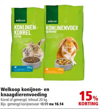 Welkoop Welkoop Konijnenkorrel - Konijnenvoer aanbieding