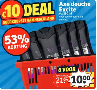 Kruidvat Axe douche Excite XCite aanbieding