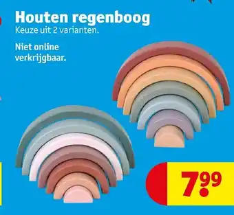 Kruidvat Houten regenboog aanbieding