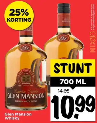 Vomar Voordeelmarkt Glen Mansion Whisky aanbieding