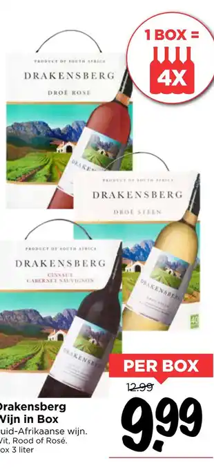 Vomar Voordeelmarkt Drakensberg Wijn in Box aanbieding