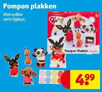 Kruidvat Pompon plakken aanbieding