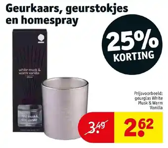 Kruidvat Geurkaars, geurstokjes en homespray aanbieding