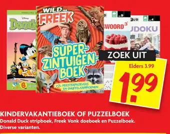 Dekamarkt Kindervakantie- op puzzelboek aanbieding