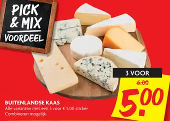 Dekamarkt Pick&Mix Buitenlandse kaas 3st aanbieding