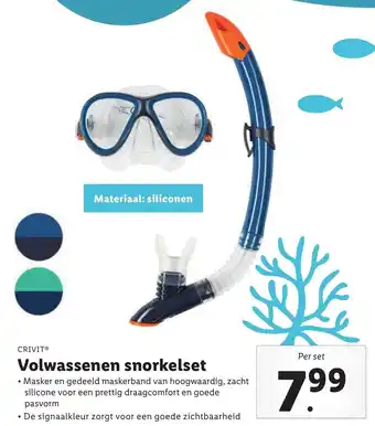 Lidl Crivit Volwassenen snorkelset aanbieding