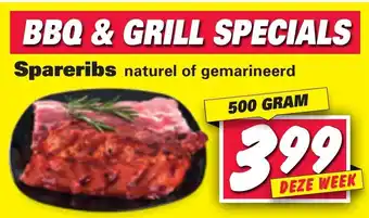 Nettorama Spareribs 500g aanbieding