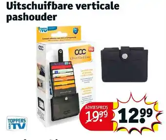 Kruidvat Uitschuifbare verticale pashouder aanbieding