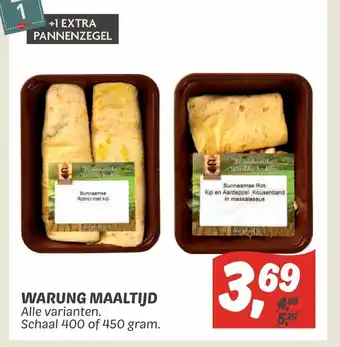 Dekamarkt Warung maaltijd 400-450 gram aanbieding