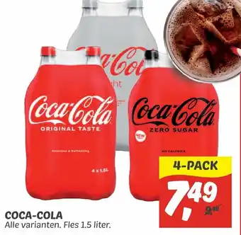 Dekamarkt Coca-cola 1.5 liter aanbieding