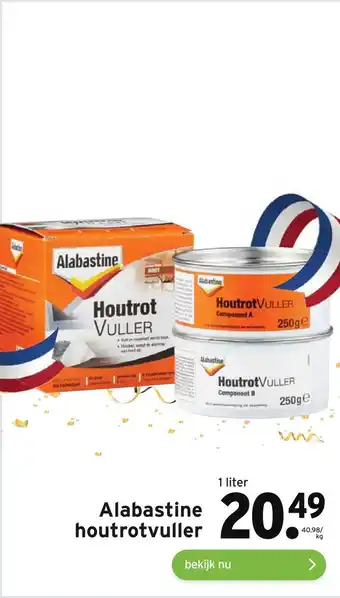 GAMMA Alabastine houtrotvuller aanbieding