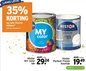 GAMMA 35% korting op alle histor lakken2 aanbieding