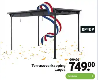 GAMMA Terrasoverkapping Lagos aanbieding