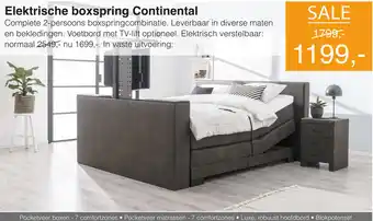 Woonsquare Elektrische boxspring Continental aanbieding