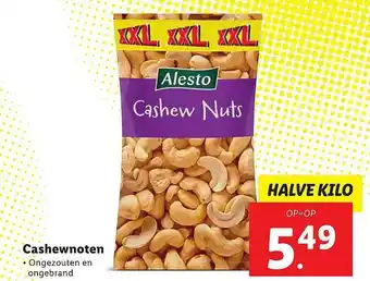 Lidl Alesto cashewnoten aanbieding