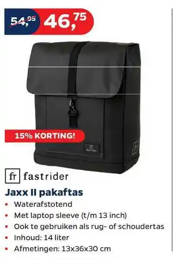 Bike Totaal Fastrider jaxx ii pakaftas aanbieding