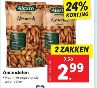 Lidl Amandelen 2 zakken aanbieding