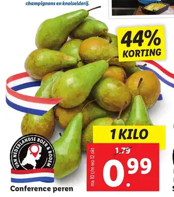 Lidl Conference peren 1kilo aanbieding