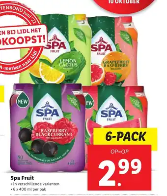 Lidl Spa fruit 6-pack aanbieding