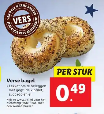 Lidl Verse bagel per stuk aanbieding