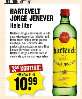 Dirck 3 Hartevelt jonge jenever 1 liter aanbieding