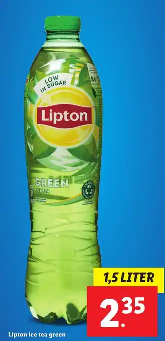 Lidl Lipton ice tea green 1.5 liter aanbieding