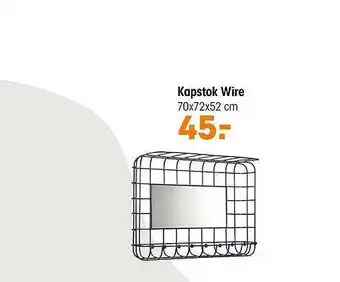 Kwantum Kapstok wire 70x72x52 cm aanbieding