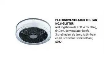 Nijhof Plafondventilator the fan no.5 glitter aanbieding