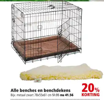 Welkoop Alle benches en benchdekens 78x55x61 cm aanbieding