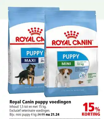 Welkoop Royal Canin puppy voedingen aanbieding