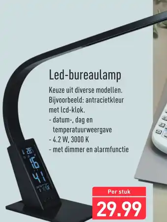 ALDI Led-bureaulamp aanbieding