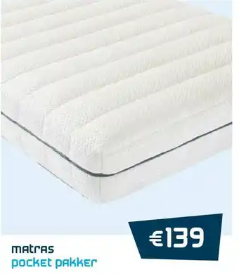 Beddenreus Matras pocket pakker aanbieding