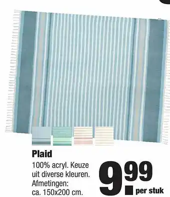 ALDI Plaid aanbieding