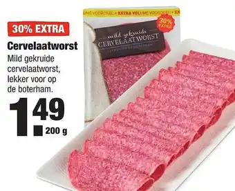 ALDI Cervelaatworst 200 gram aanbieding