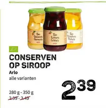 Ekoplaza Conserven op siroop arlo aanbieding