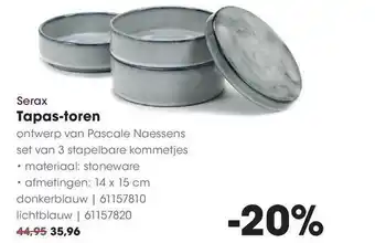 HANOS Serax tapas-toren aanbieding