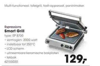 HANOS Espressions smart grill aanbieding