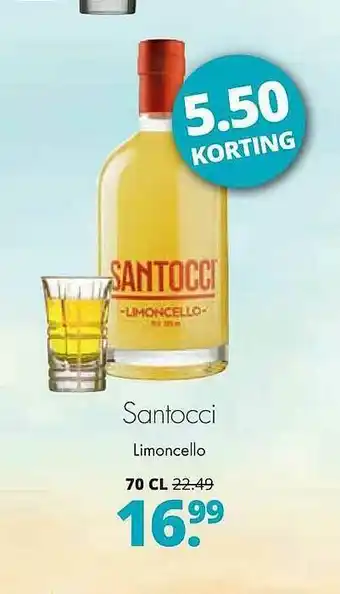 Mitra Santocci limoncello 70 cl aanbieding